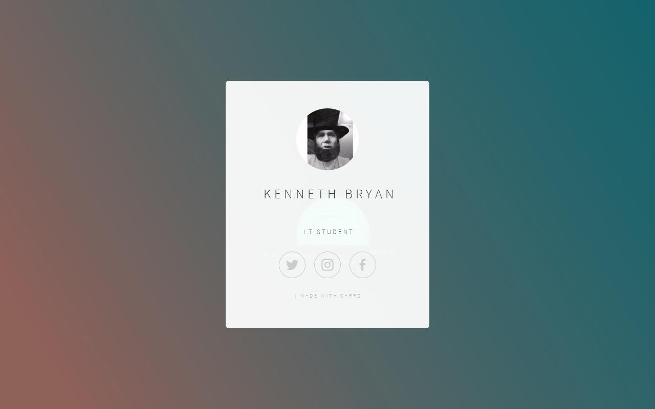 Carrd profile picture for @kenneth